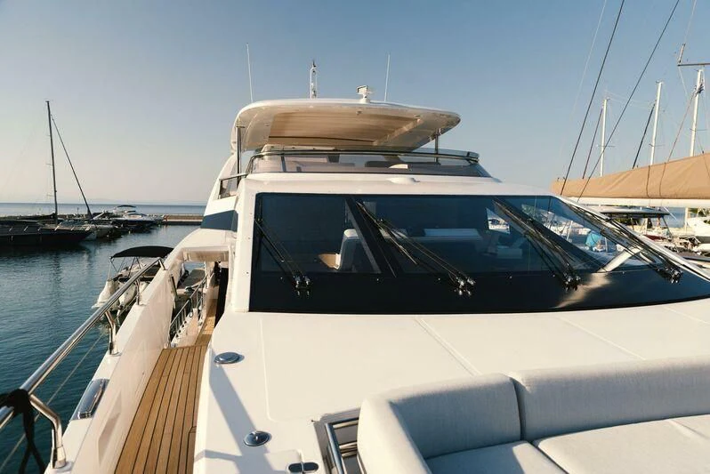 a boat on a boat aboard TAMUSIA Yacht for Sale