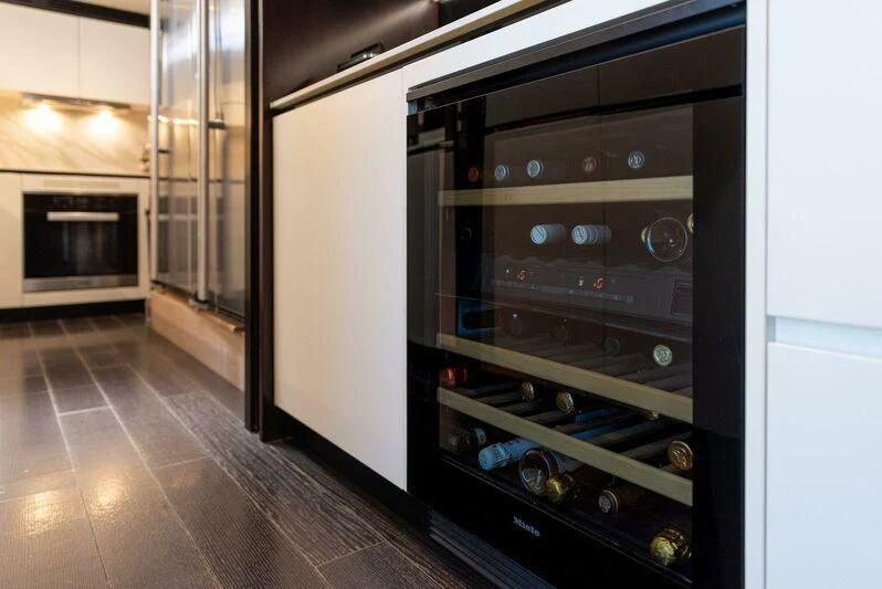 a large oven in a room aboard TAMUSIA Yacht for Sale