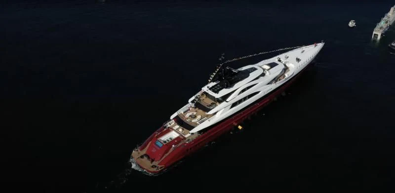 a satellite in space aboard LEONA Yacht for Sale