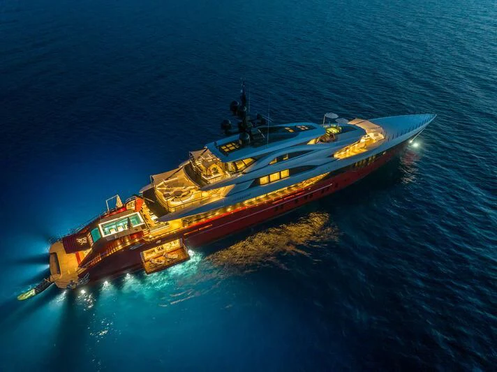 a boat on the water aboard LEONA Yacht for Sale