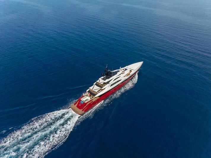 a boat in the water aboard LEONA Yacht for Sale
