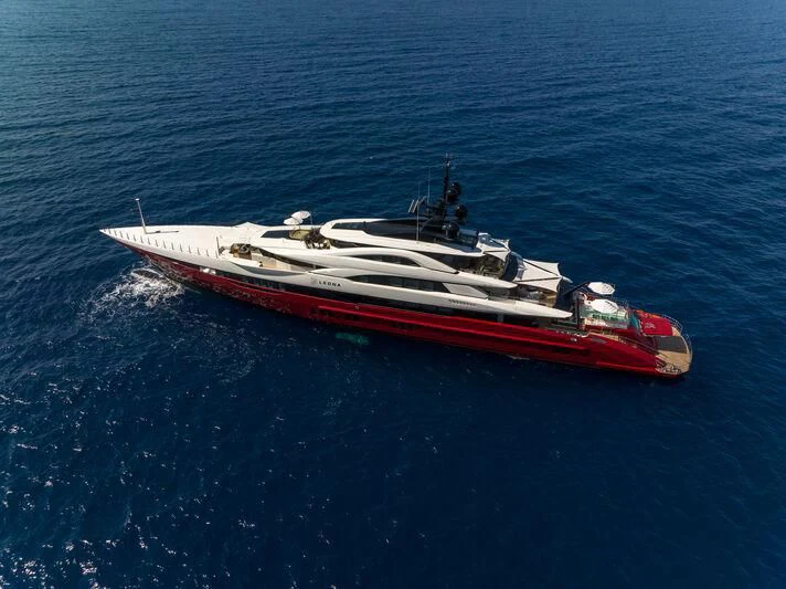 a boat in the water aboard LEONA Yacht for Sale