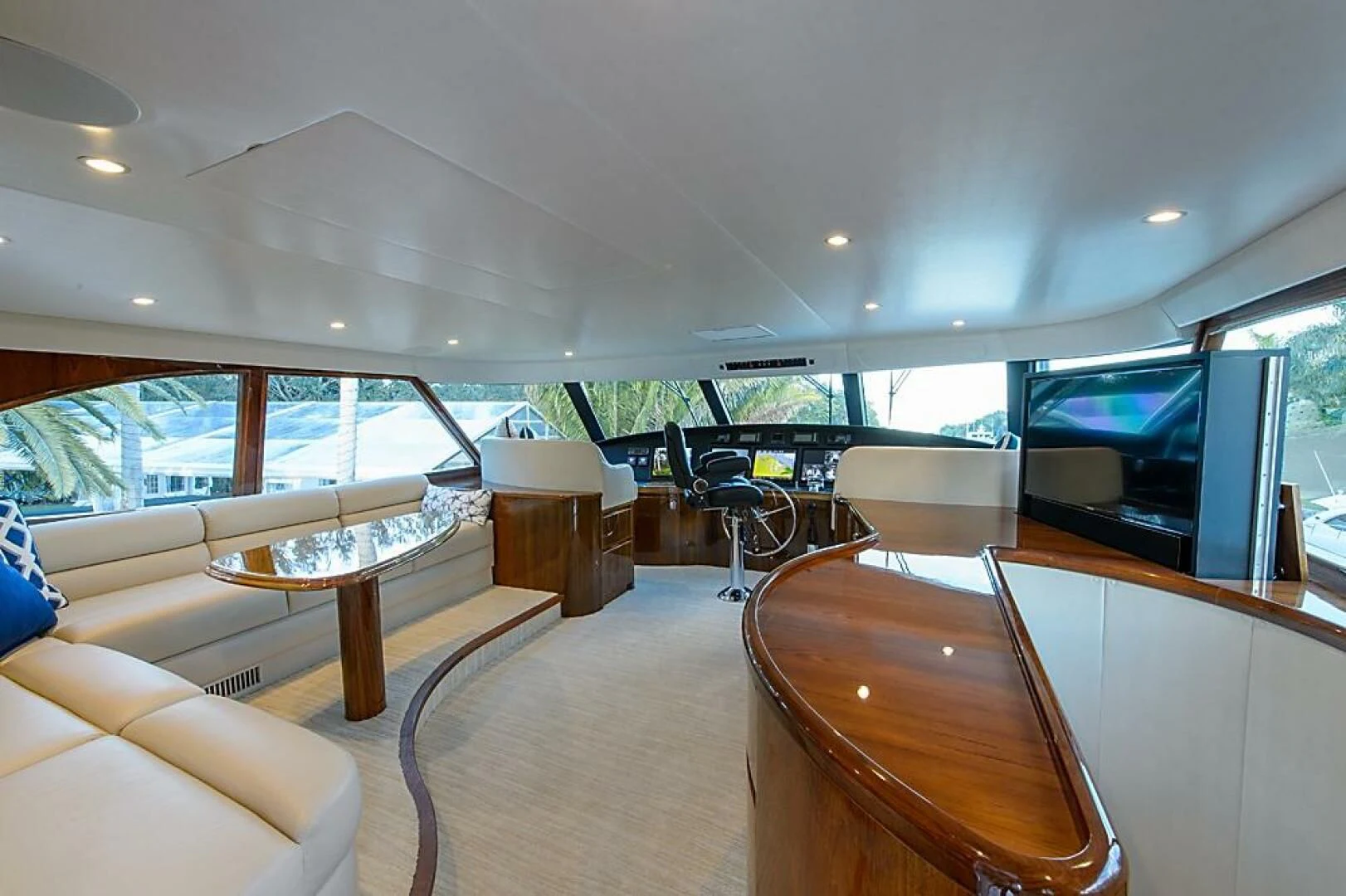 inside of a boat aboard INSTIGATOR Yacht for Sale
