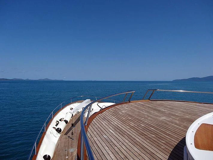 a boat on the water aboard CASABELLA Yacht for Sale