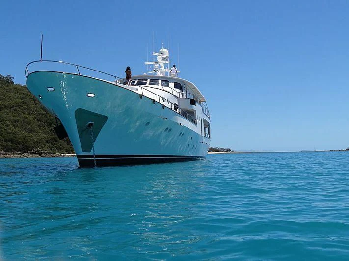 a boat in the water aboard CASABELLA Yacht for Sale