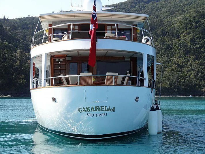 a boat on the water aboard CASABELLA Yacht for Sale