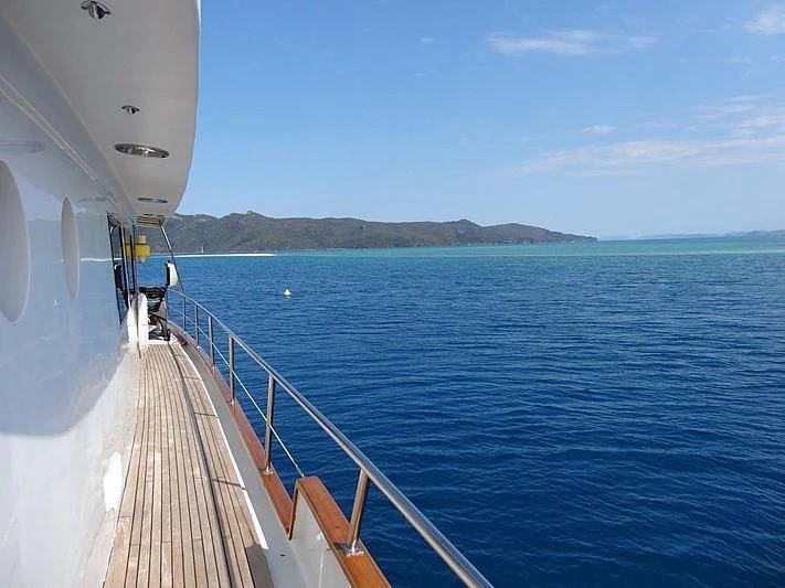 a boat on the water aboard CASABELLA Yacht for Sale