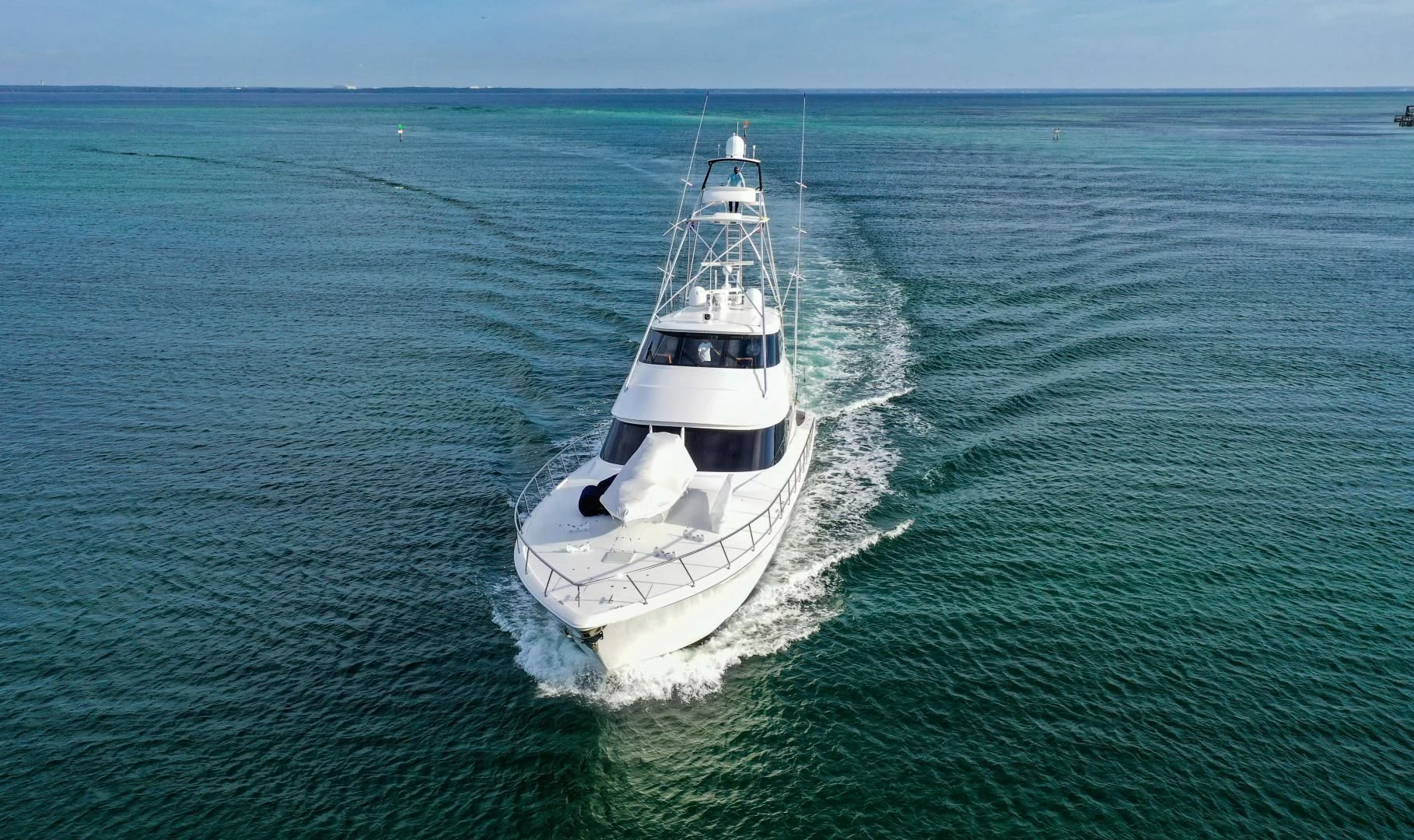 a boat on the water aboard AUSSIE RULES Yacht for Sale
