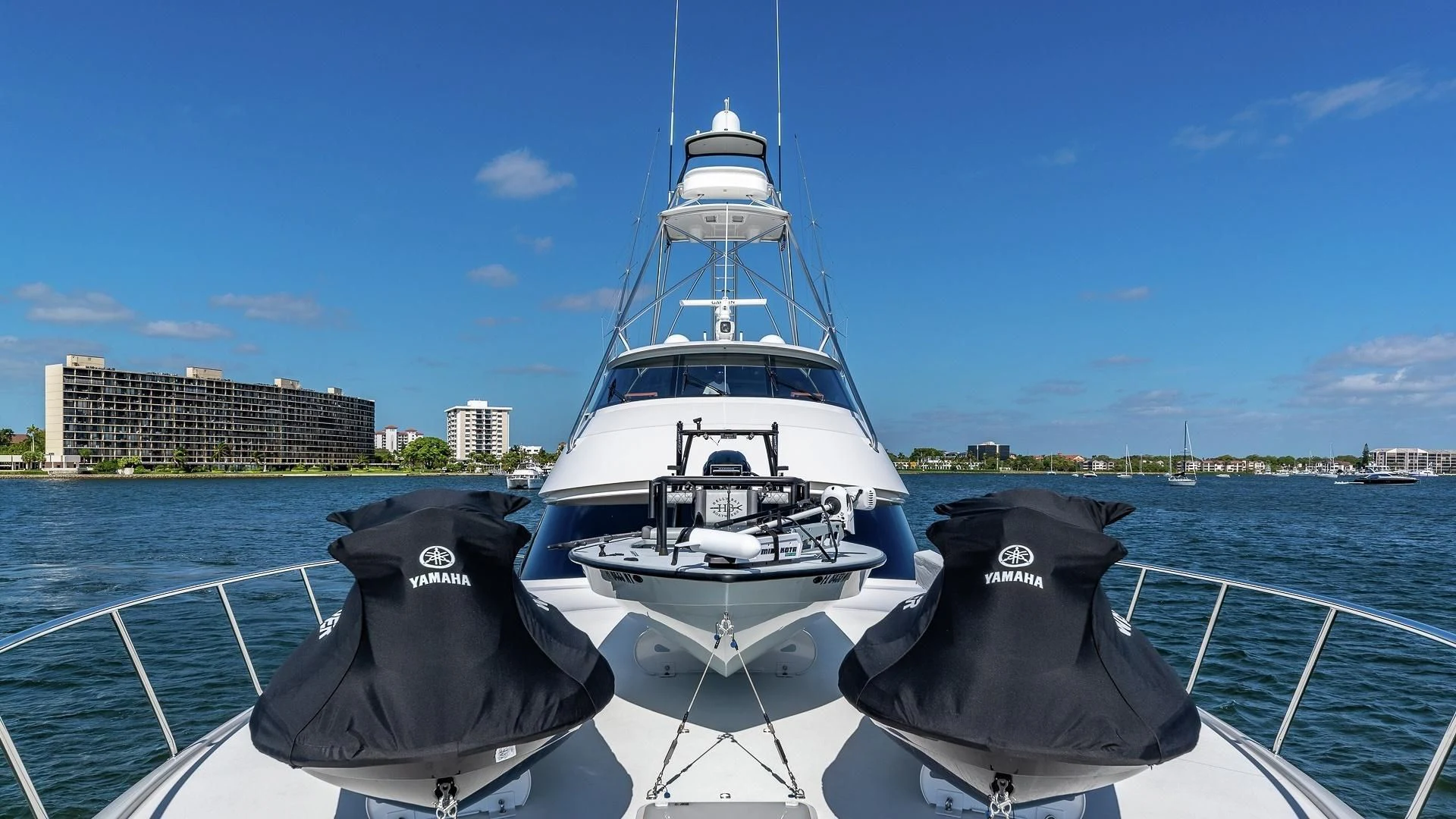 a boat on the water aboard AUSSIE RULES Yacht for Sale