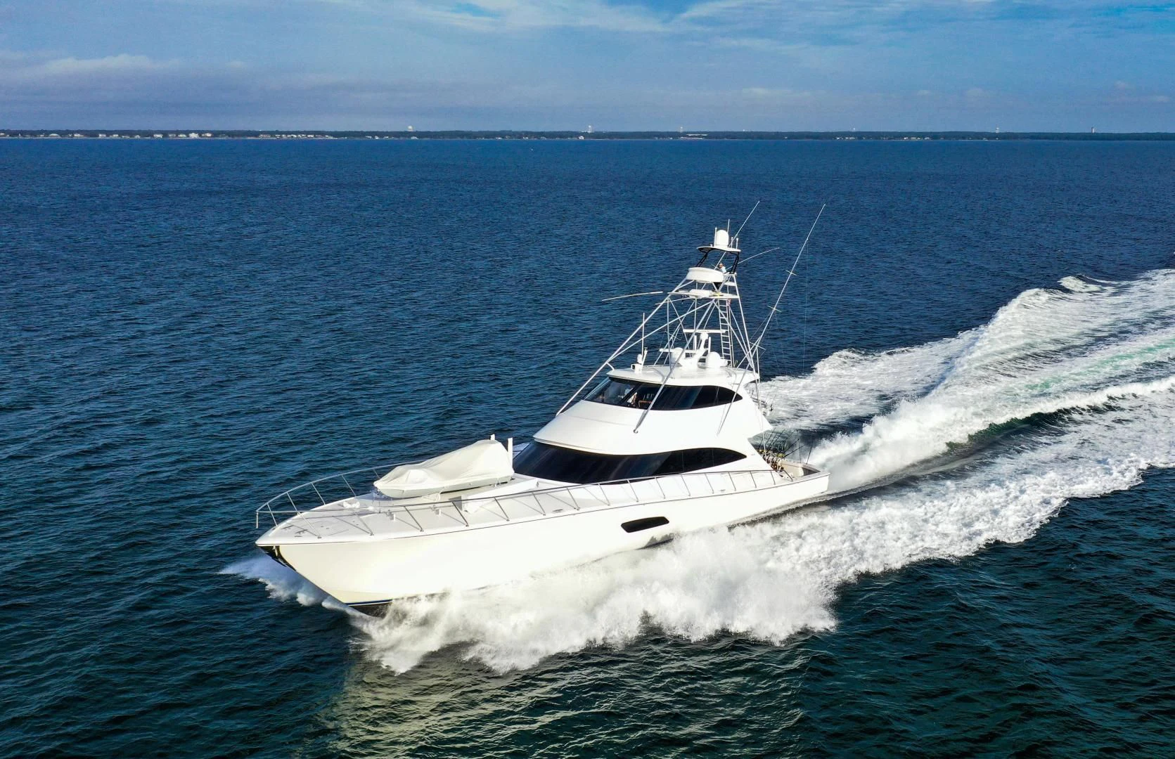 a boat on the water aboard AUSSIE RULES Yacht for Sale