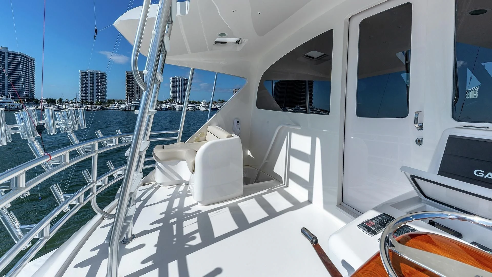 a boat on the water aboard AUSSIE RULES Yacht for Sale