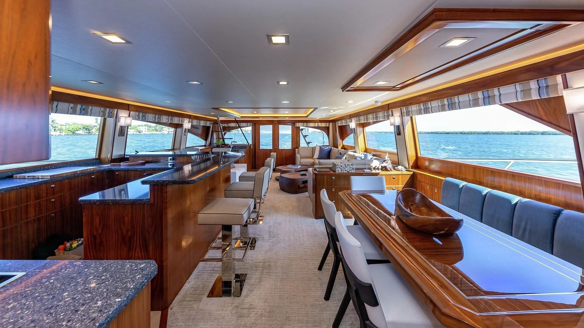 inside of a boat aboard AUSSIE RULES Yacht for Sale