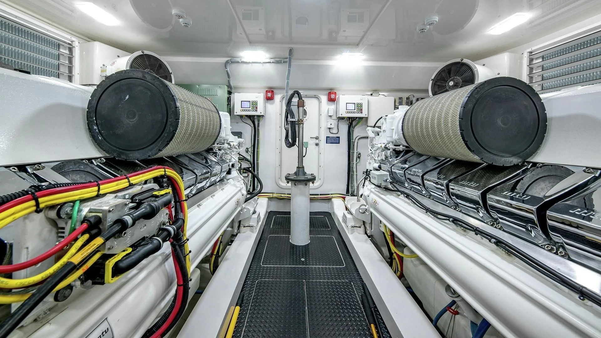 a large room with large machines aboard AUSSIE RULES Yacht for Sale