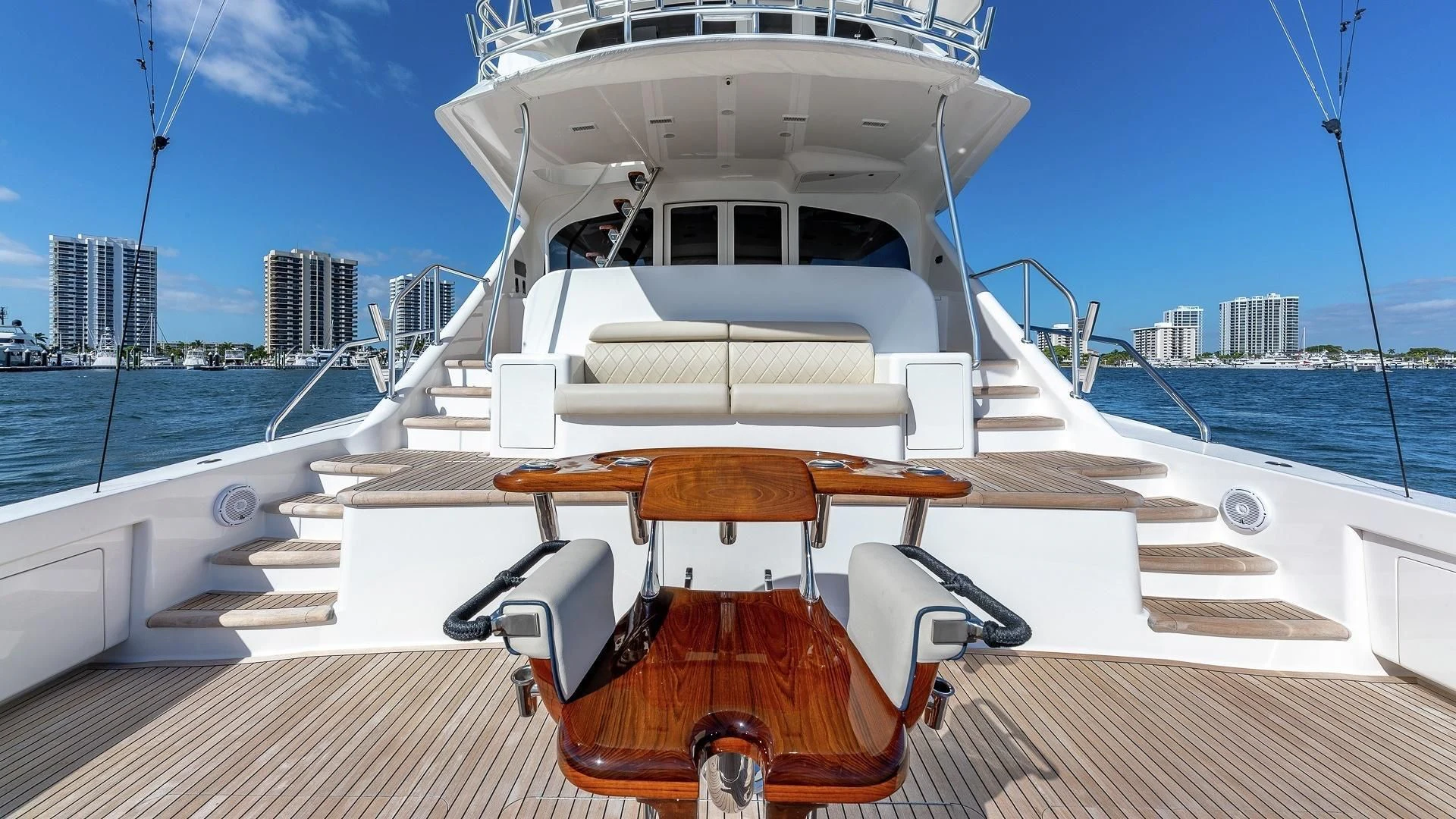 a boat on the water aboard AUSSIE RULES Yacht for Sale