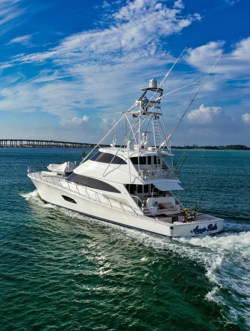 a boat on the water aboard AUSSIE RULES Yacht for Sale