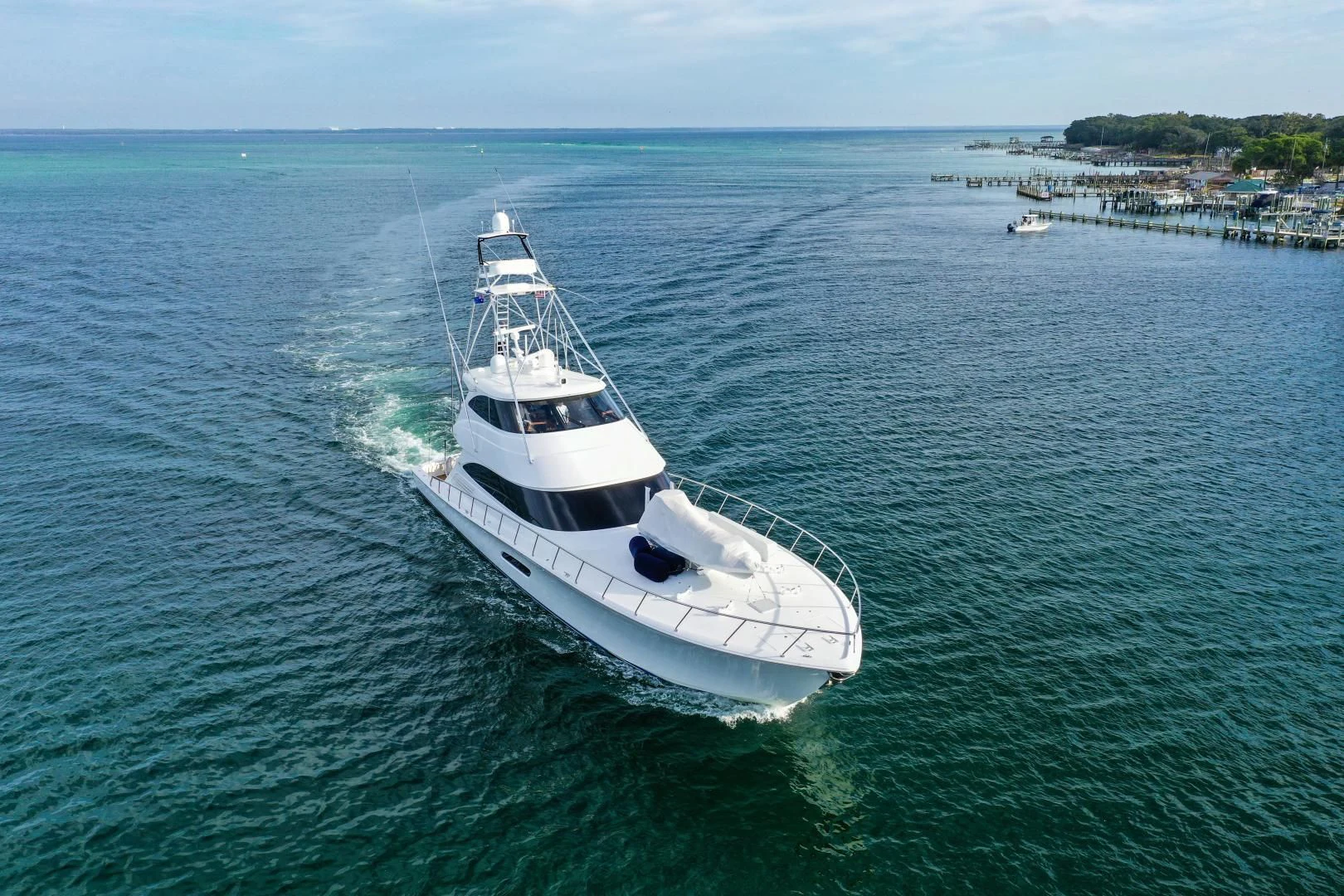 a boat on the water aboard AUSSIE RULES Yacht for Sale