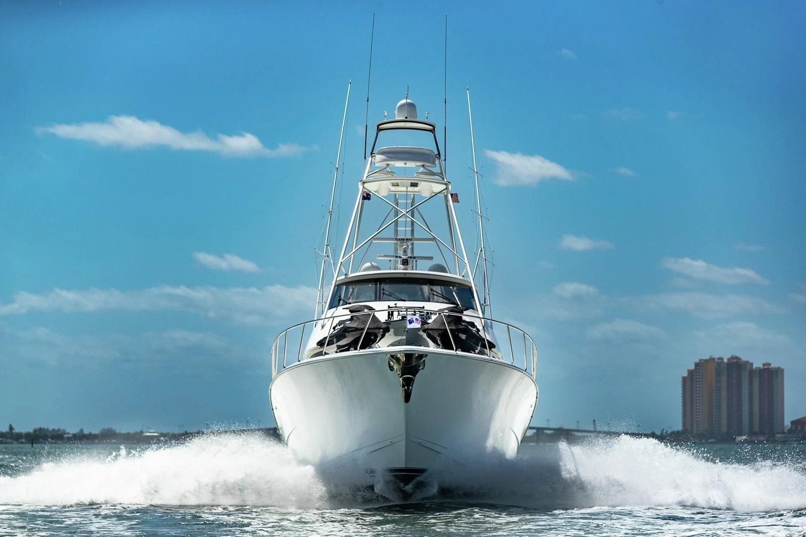 a boat on the water aboard AUSSIE RULES Yacht for Sale
