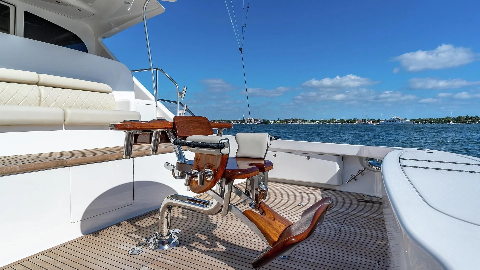 a boat on the water aboard AUSSIE RULES Yacht for Sale