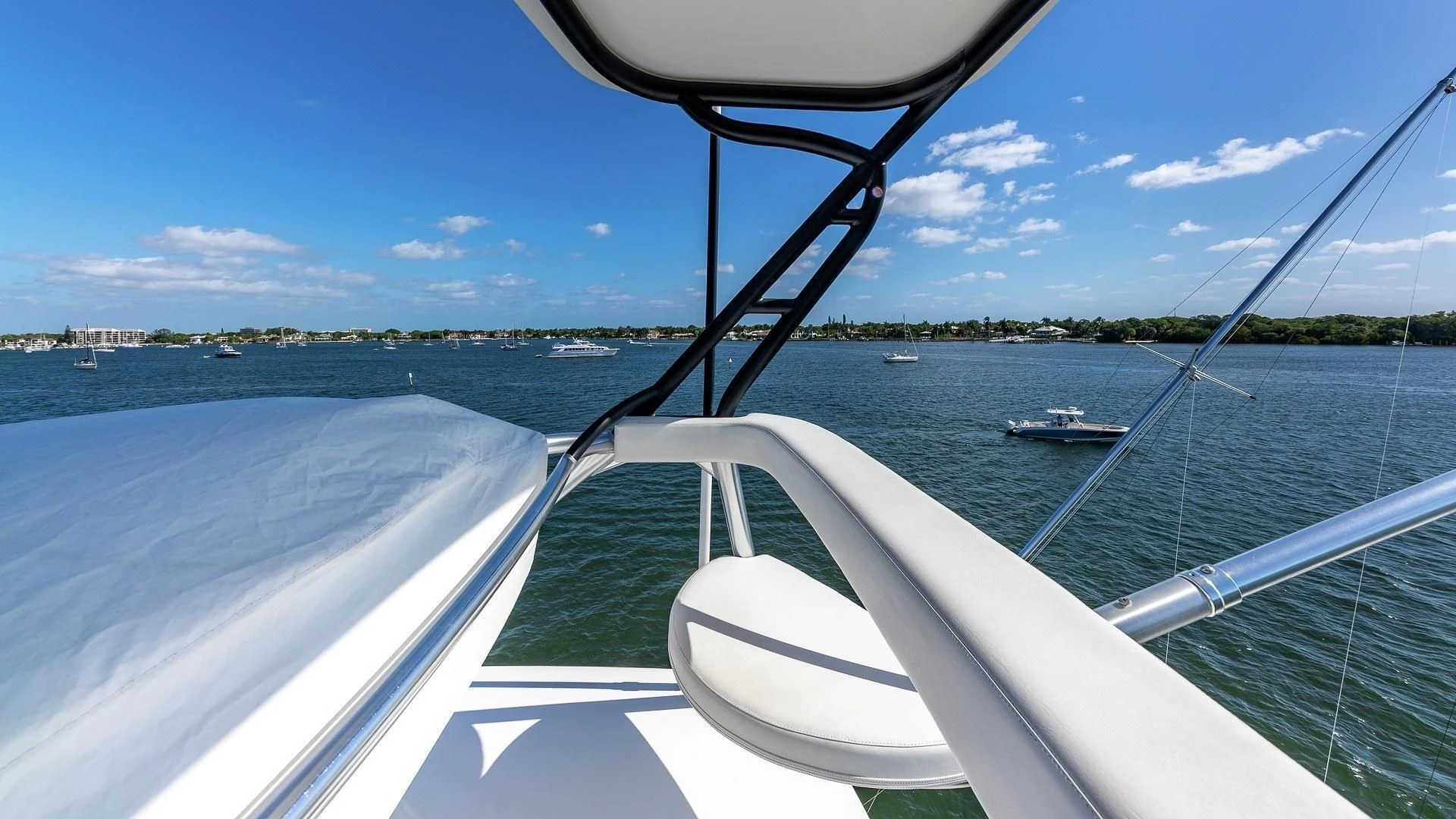 a boat on the water aboard AUSSIE RULES Yacht for Sale