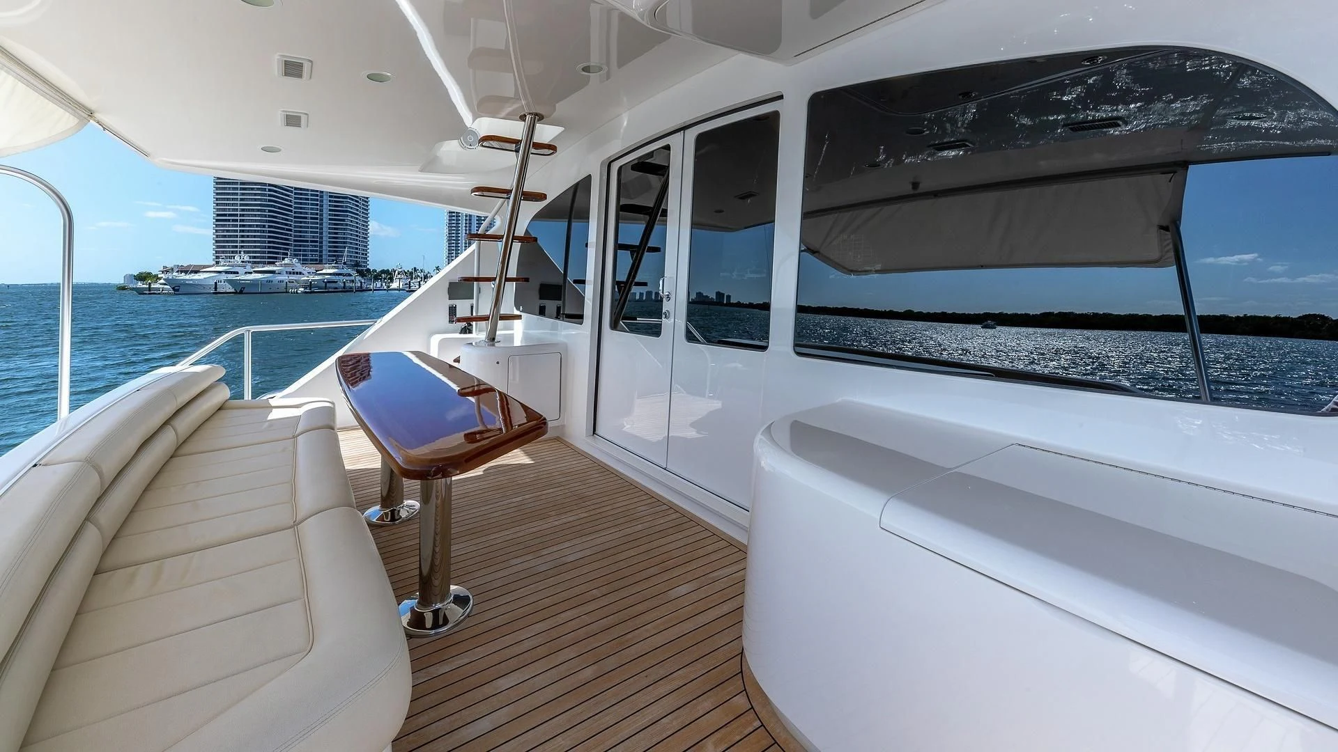 a boat on the water aboard AUSSIE RULES Yacht for Sale