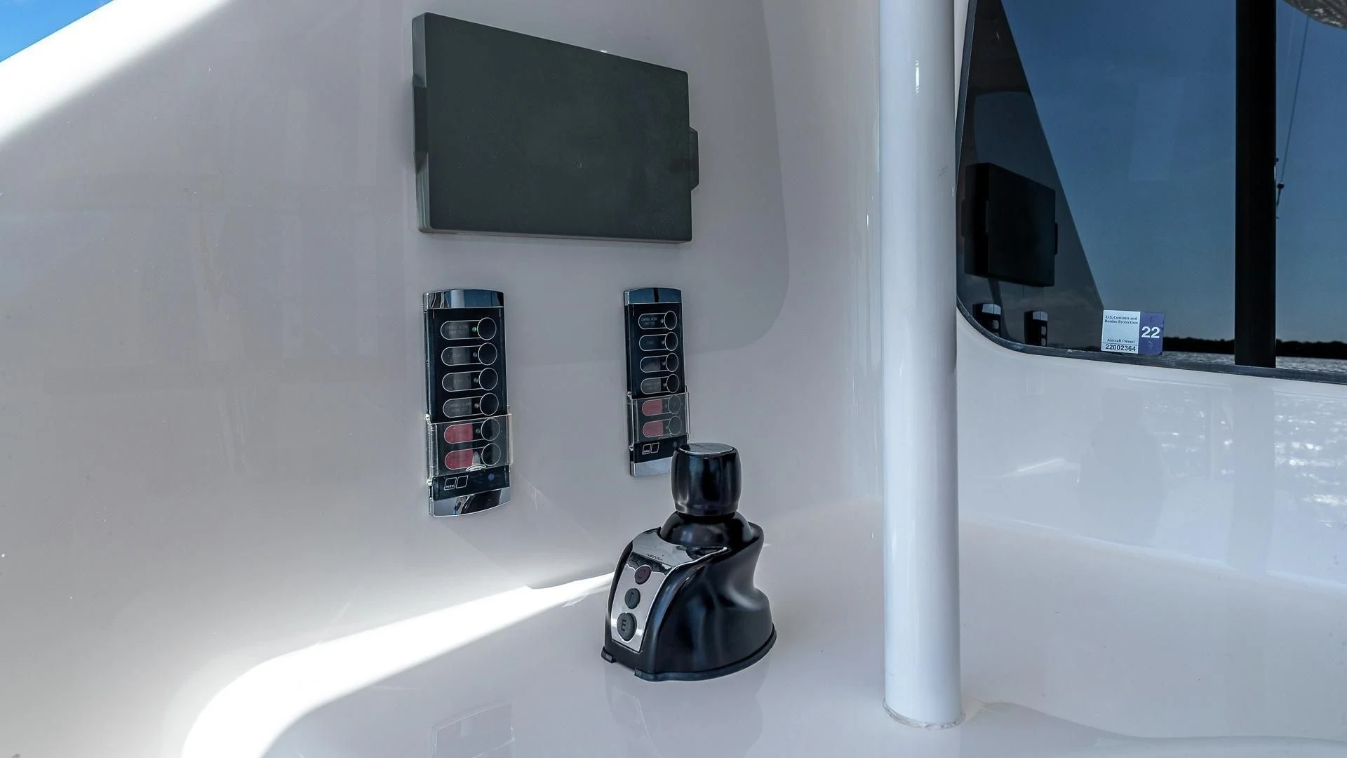 a white and black electronic device aboard AUSSIE RULES Yacht for Sale