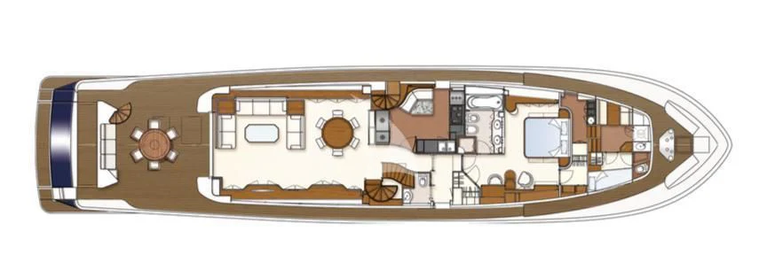 diagram aboard ENA Yacht for Sale