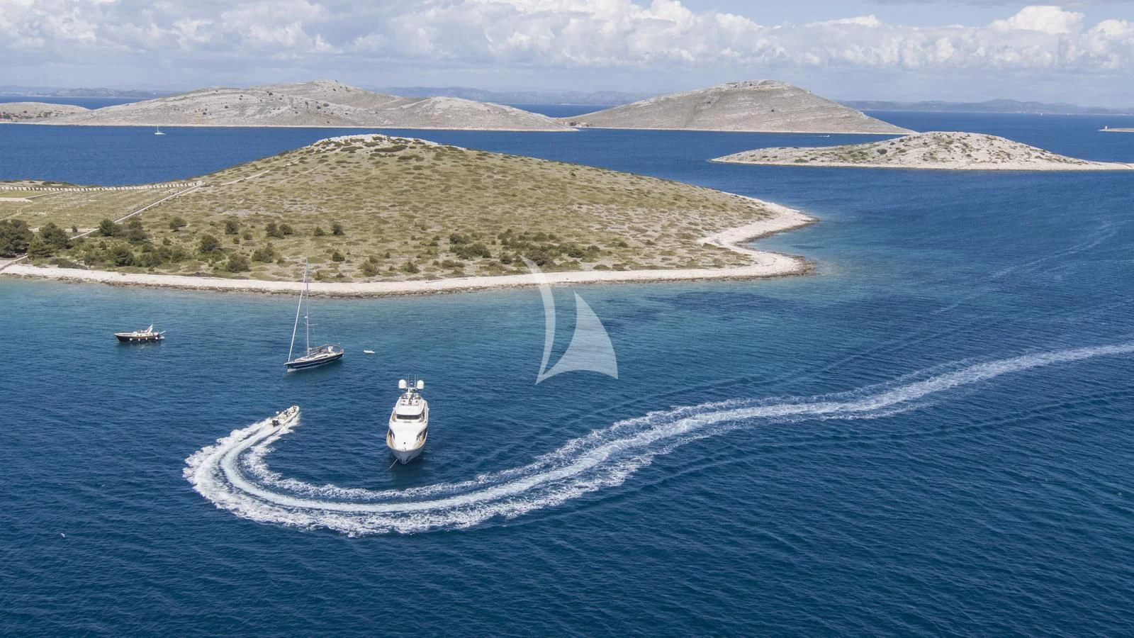 boats on the water aboard ENA Yacht for Sale