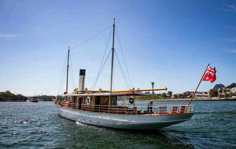 a boat in the water aboard ENA Yacht for Sale