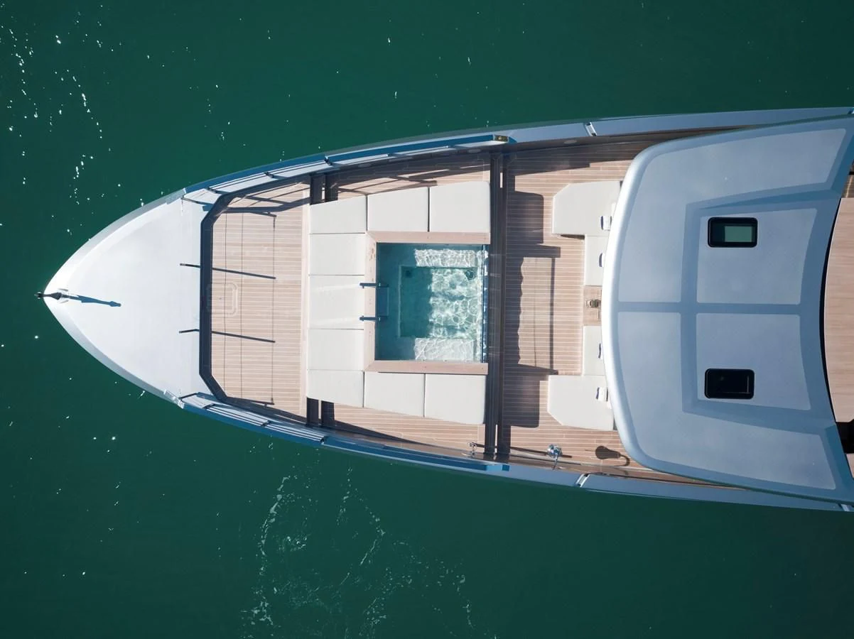 a small house with a window aboard PAIZA ONE Yacht for Sale