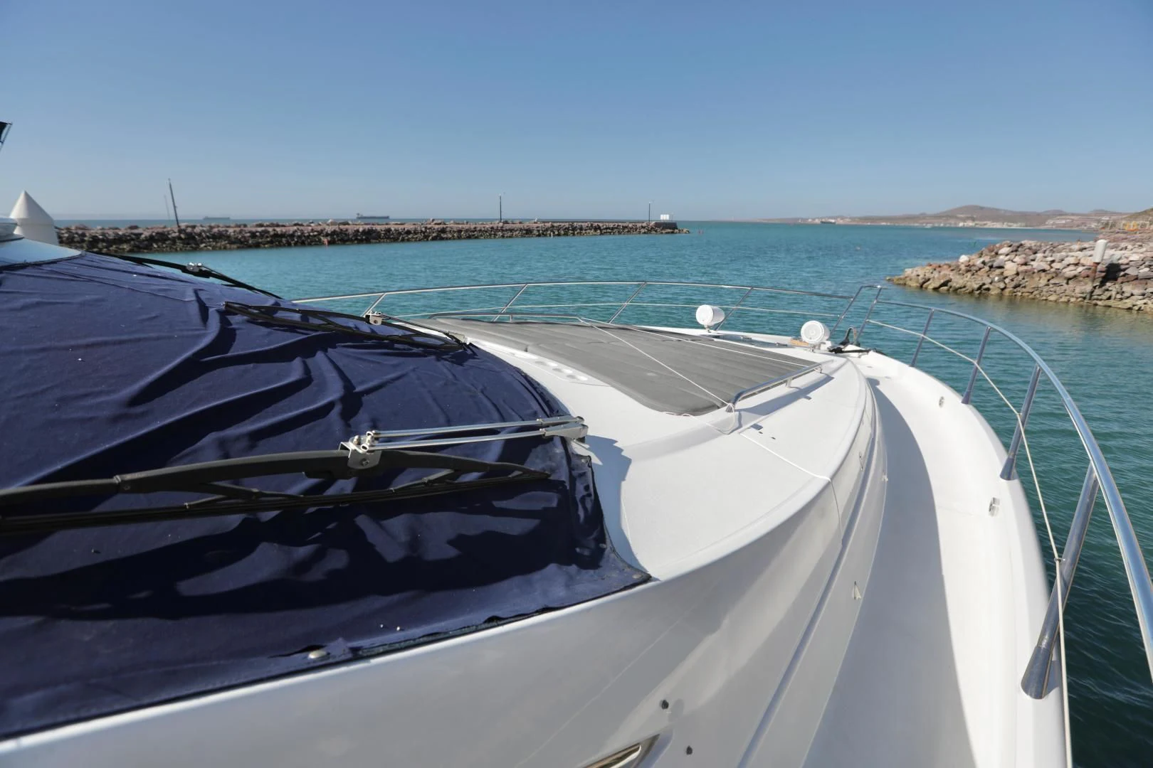 a boat on the water aboard CAPRICHO II Yacht for Sale