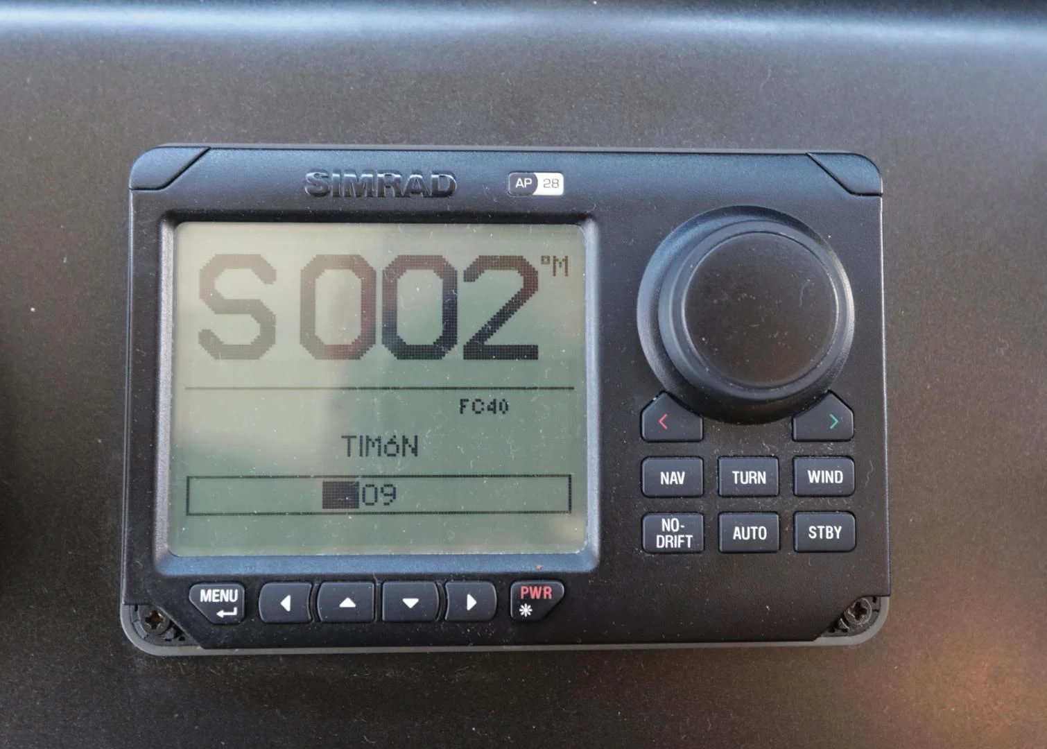 a small electronic device aboard CAPRICHO II Yacht for Sale