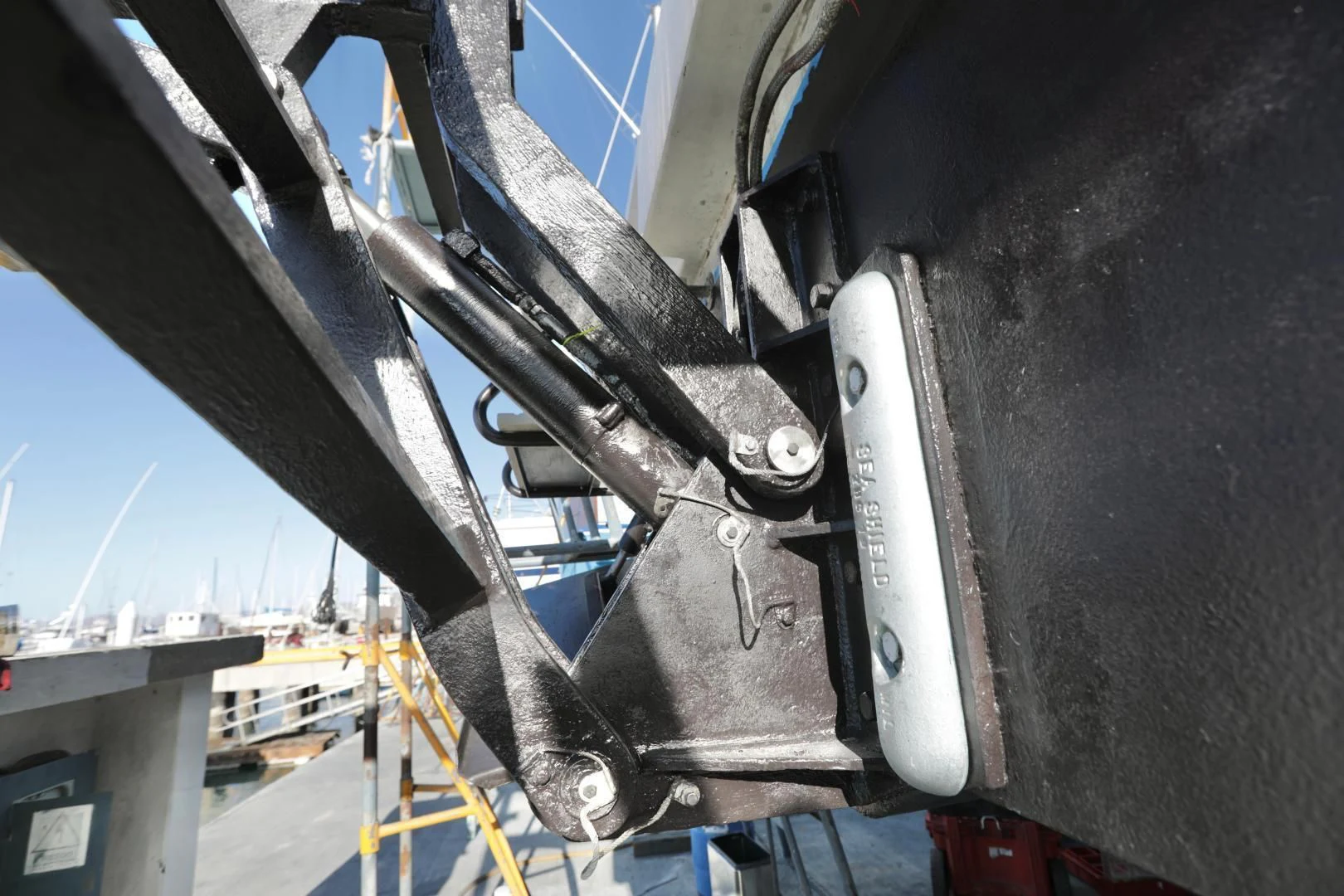 a close-up of a machine aboard CAPRICHO II Yacht for Sale