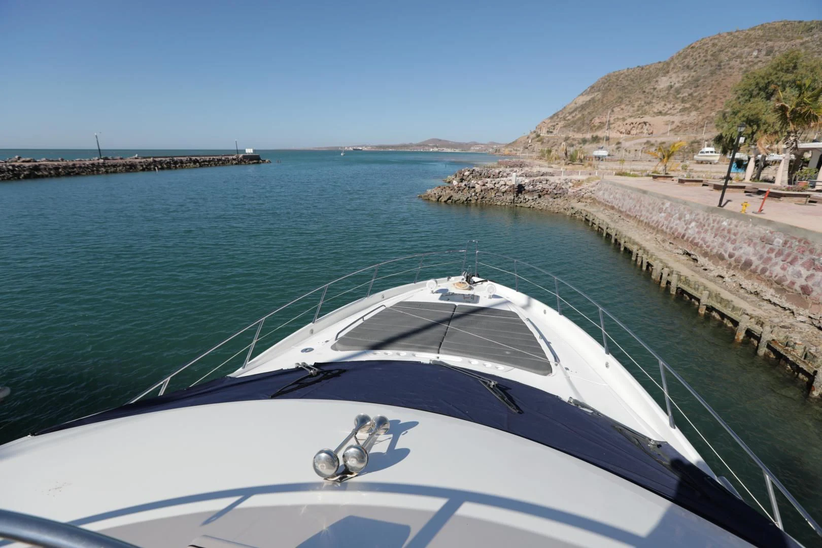 a boat on the water aboard CAPRICHO II Yacht for Sale