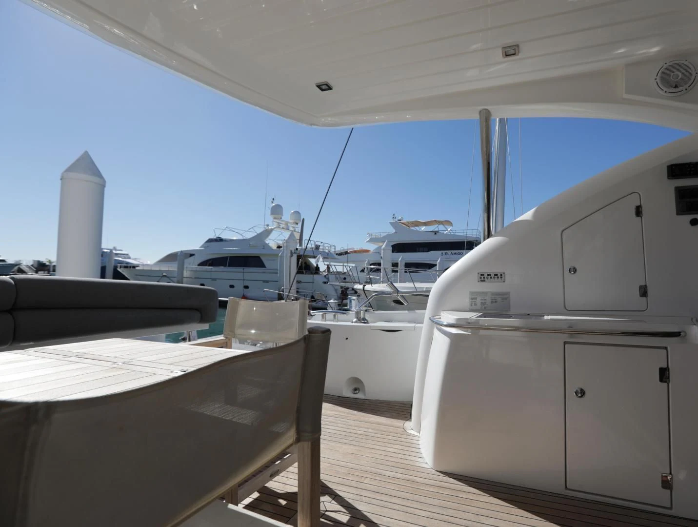 a boat on the water aboard CAPRICHO II Yacht for Sale