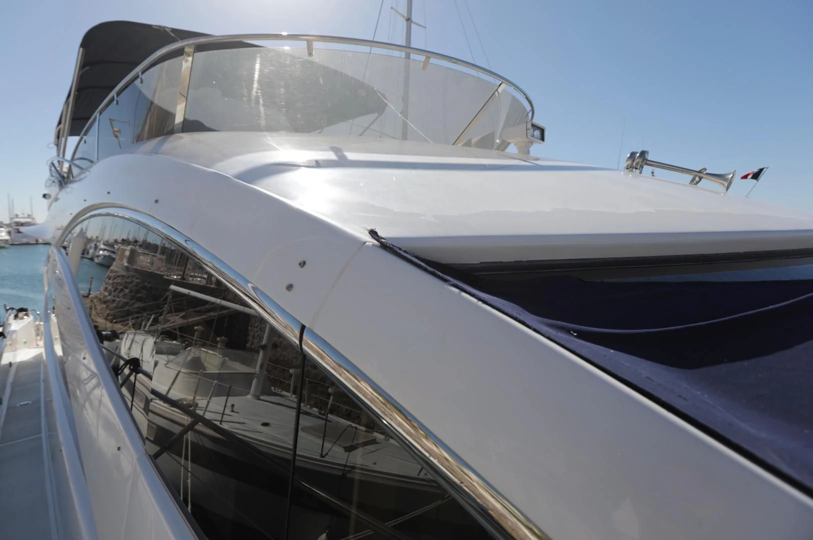 a close-up of a boat aboard CAPRICHO II Yacht for Sale