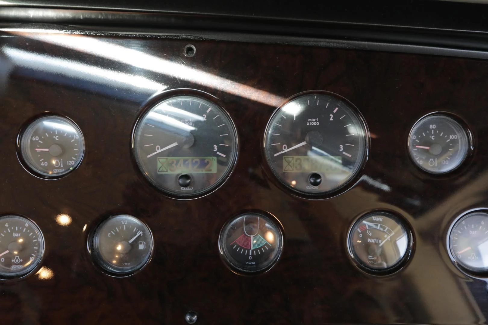 a close up of a car dashboard aboard CAPRICHO II Yacht for Sale