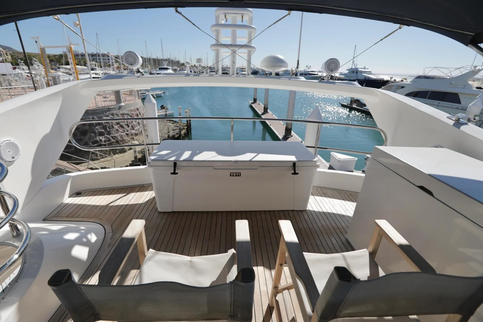 a boat on the water aboard CAPRICHO II Yacht for Sale