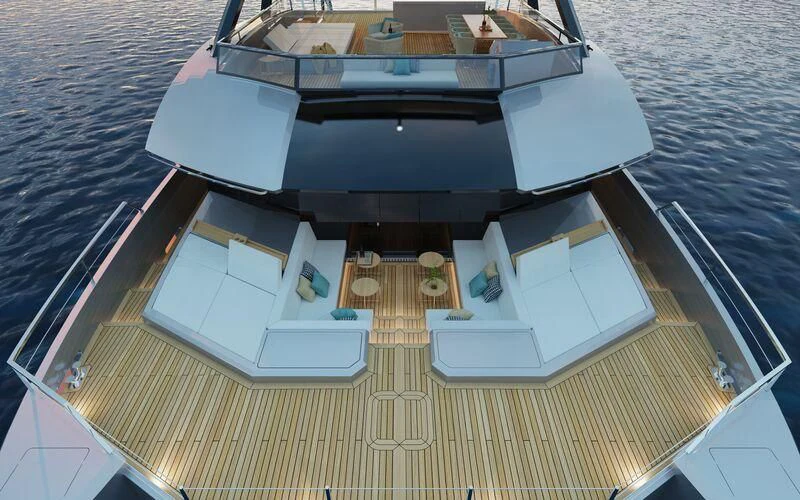 a boat on the water aboard SILVERCAT 24M Yacht for Sale