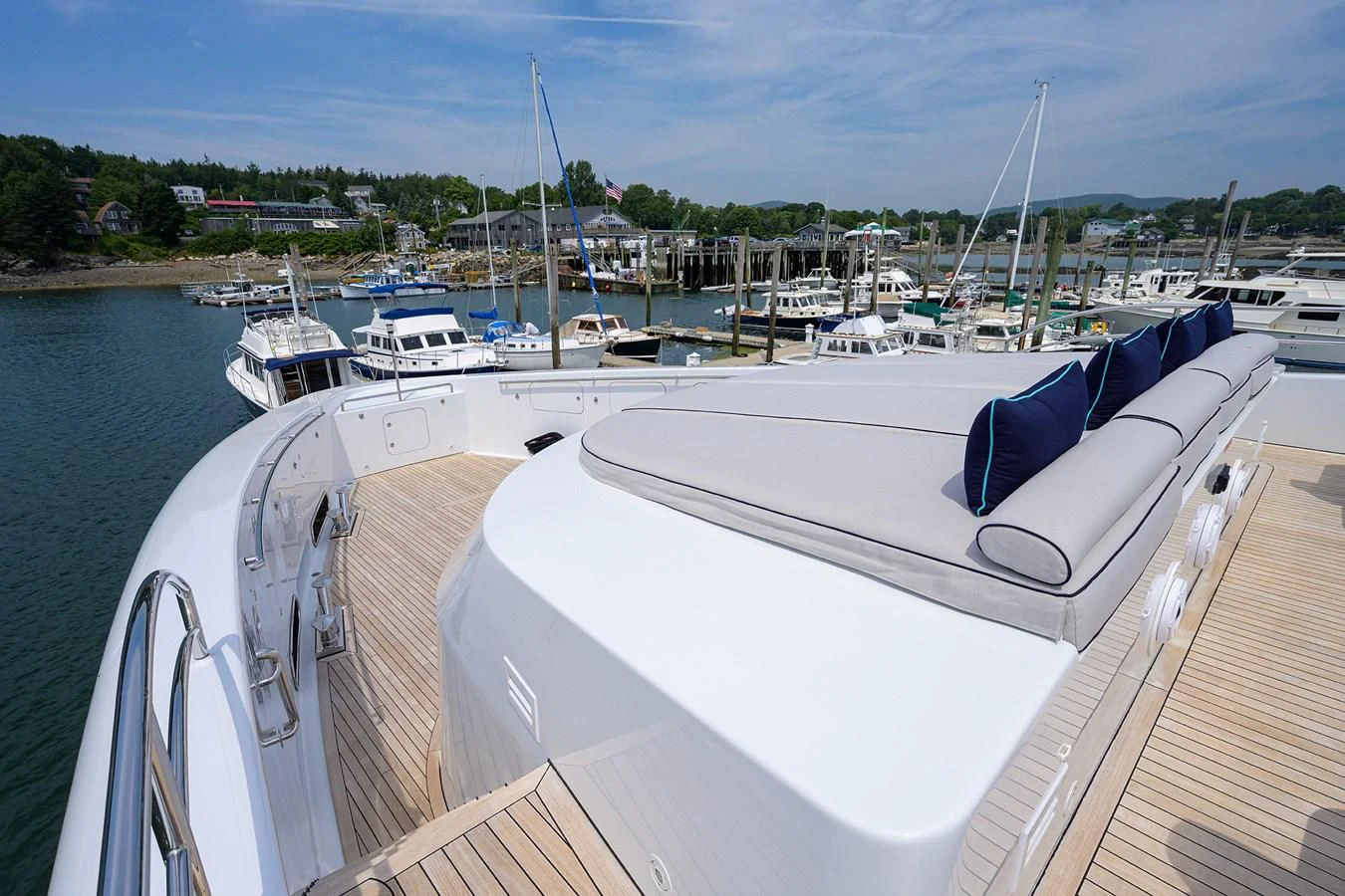 a boat in the water aboard SHARKFINN Yacht for Sale