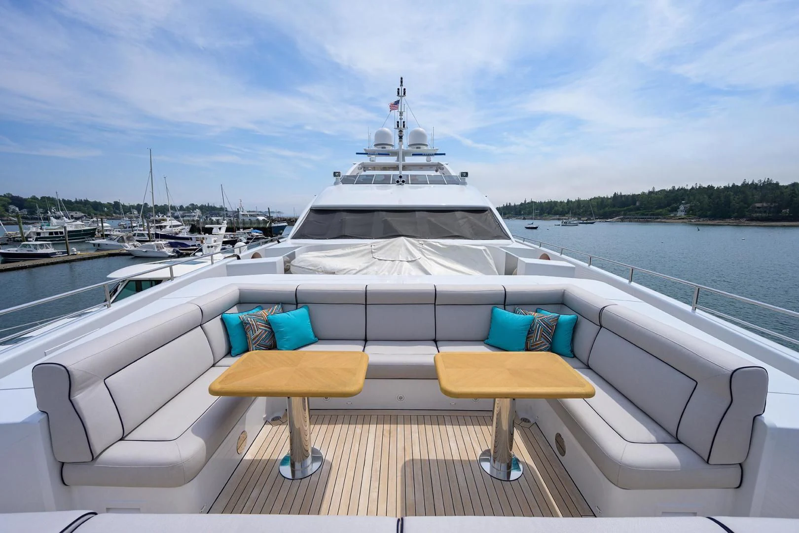 a boat on a body of water aboard SHARKFINN Yacht for Sale