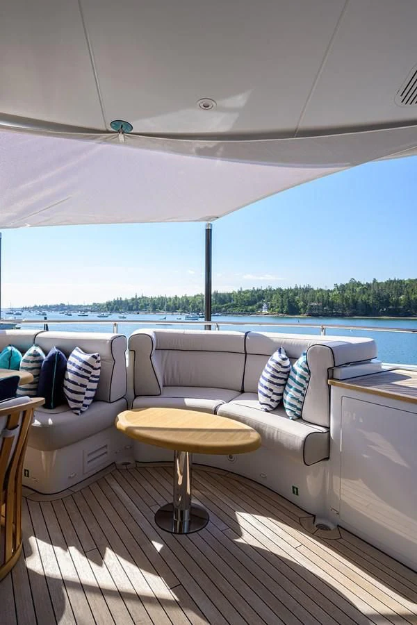 a boat on the water aboard SHARKFINN Yacht for Sale