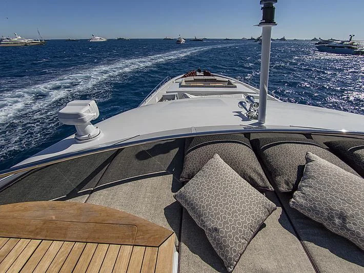 a boat on the water aboard SHARKFINN Yacht for Sale