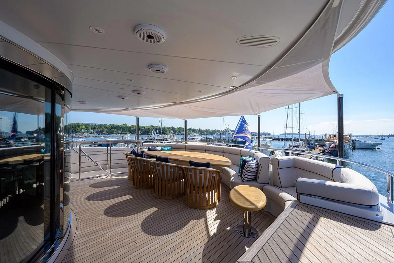 a boat on the water aboard SHARKFINN Yacht for Sale