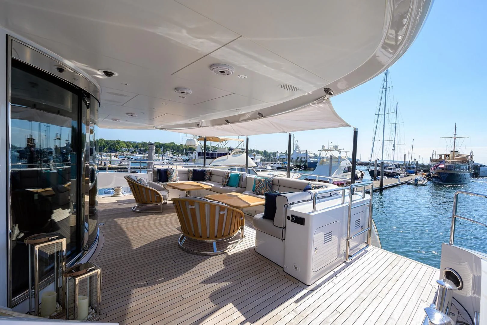 a boat on the water aboard SHARKFINN Yacht for Sale