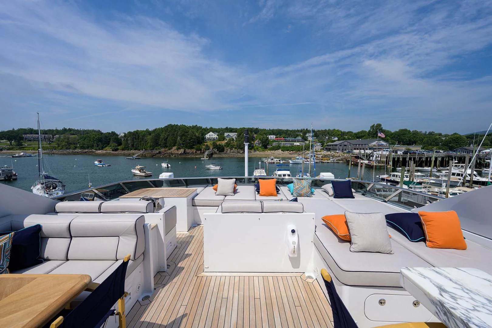 a dock with boats on it aboard SHARKFINN Yacht for Sale