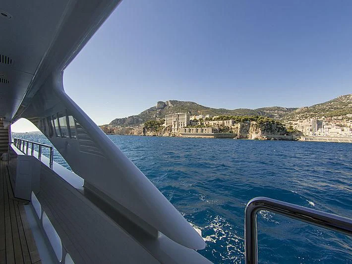 a boat on the water aboard SHARKFINN Yacht for Sale