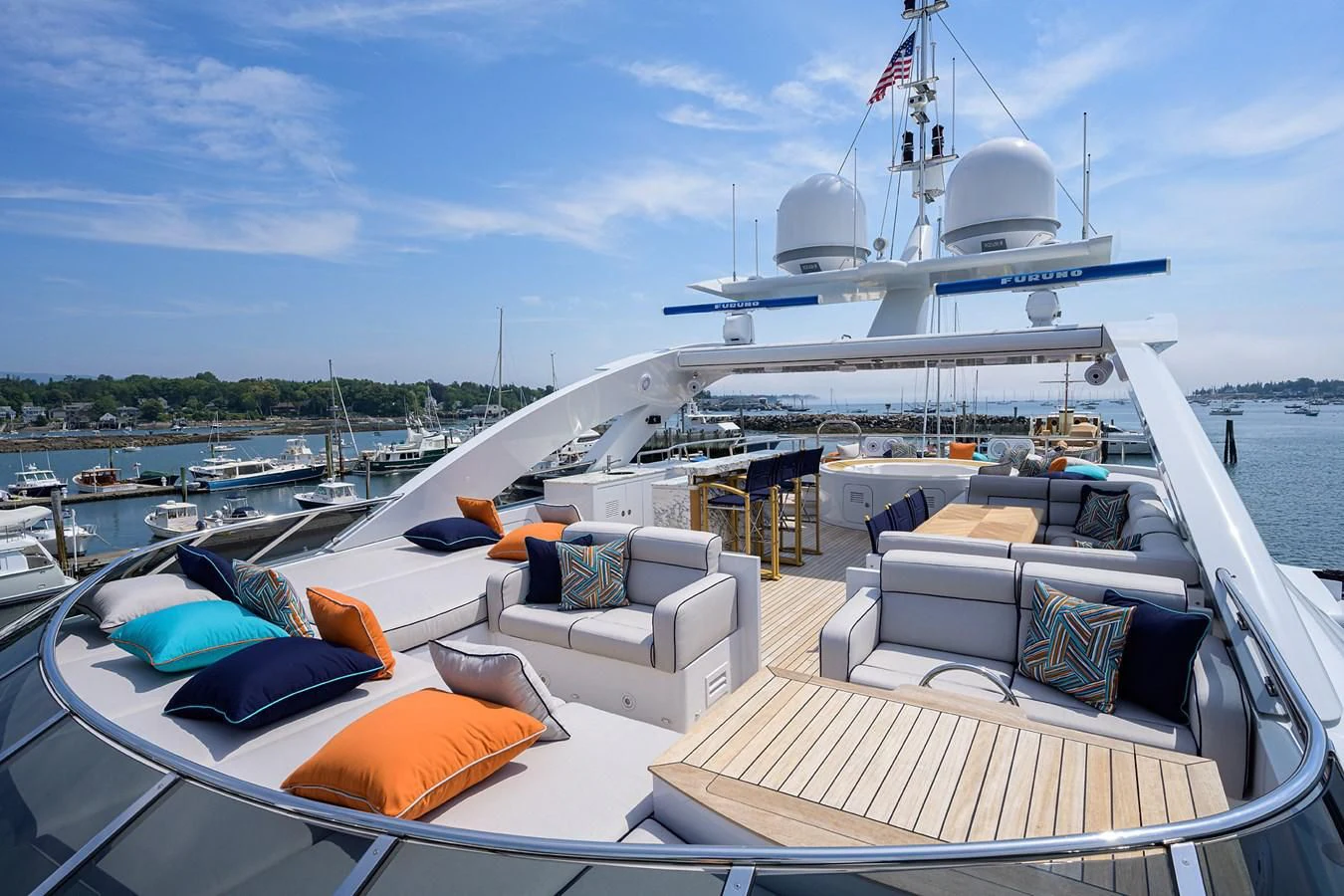 a boat on the water aboard SHARKFINN Yacht for Sale