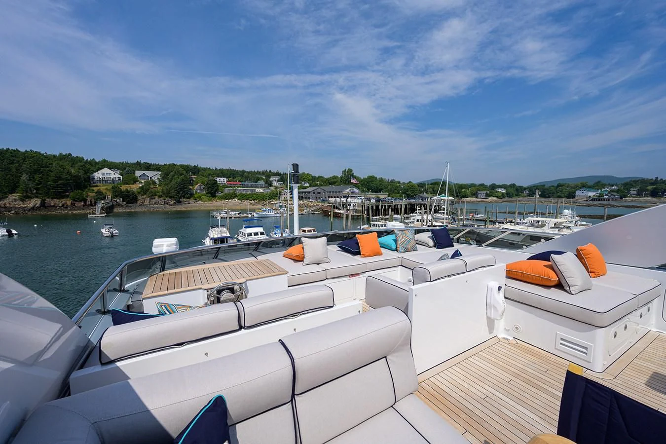 a boat in the water aboard SHARKFINN Yacht for Sale