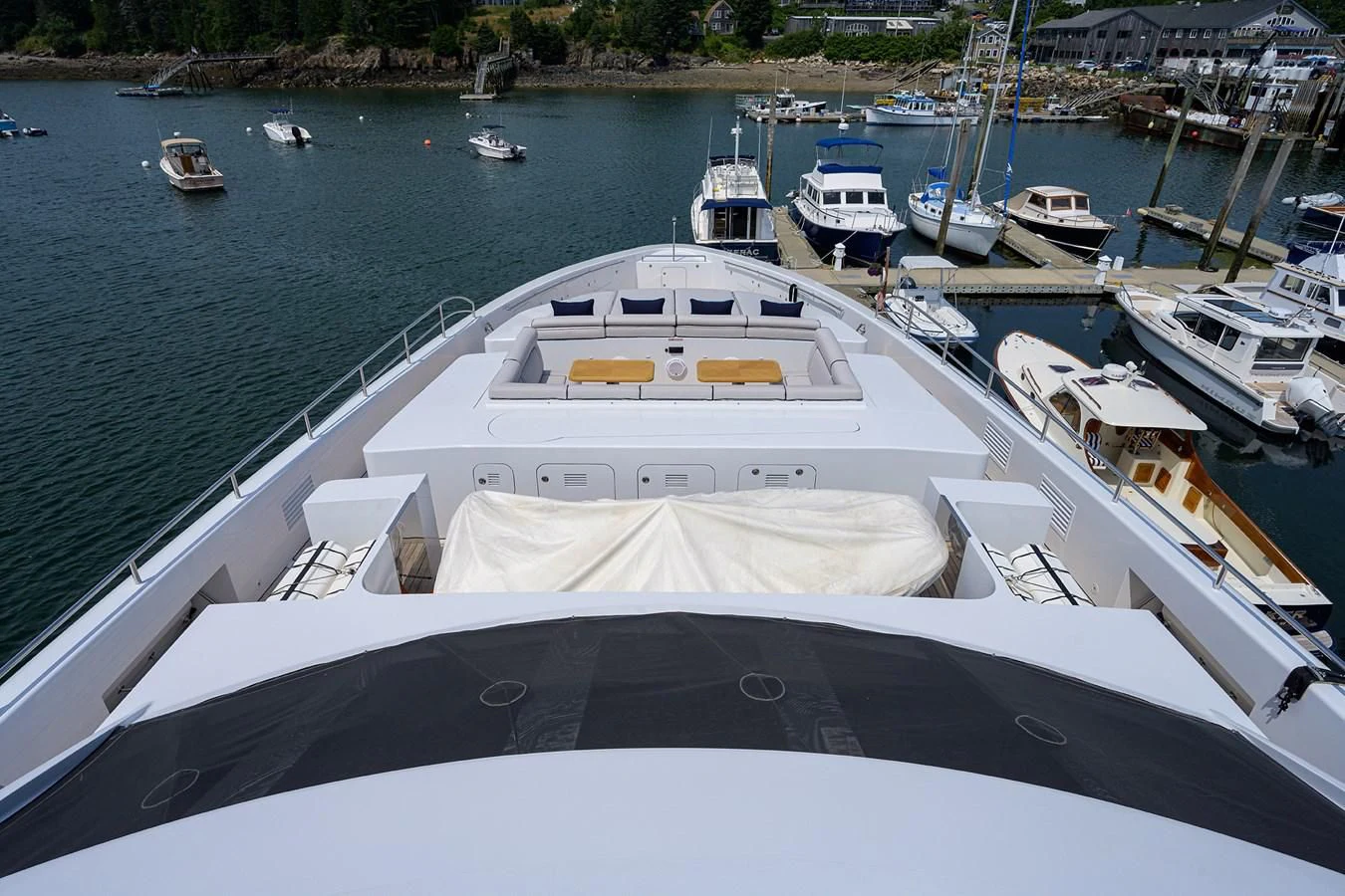 a boat in the water aboard SHARKFINN Yacht for Sale