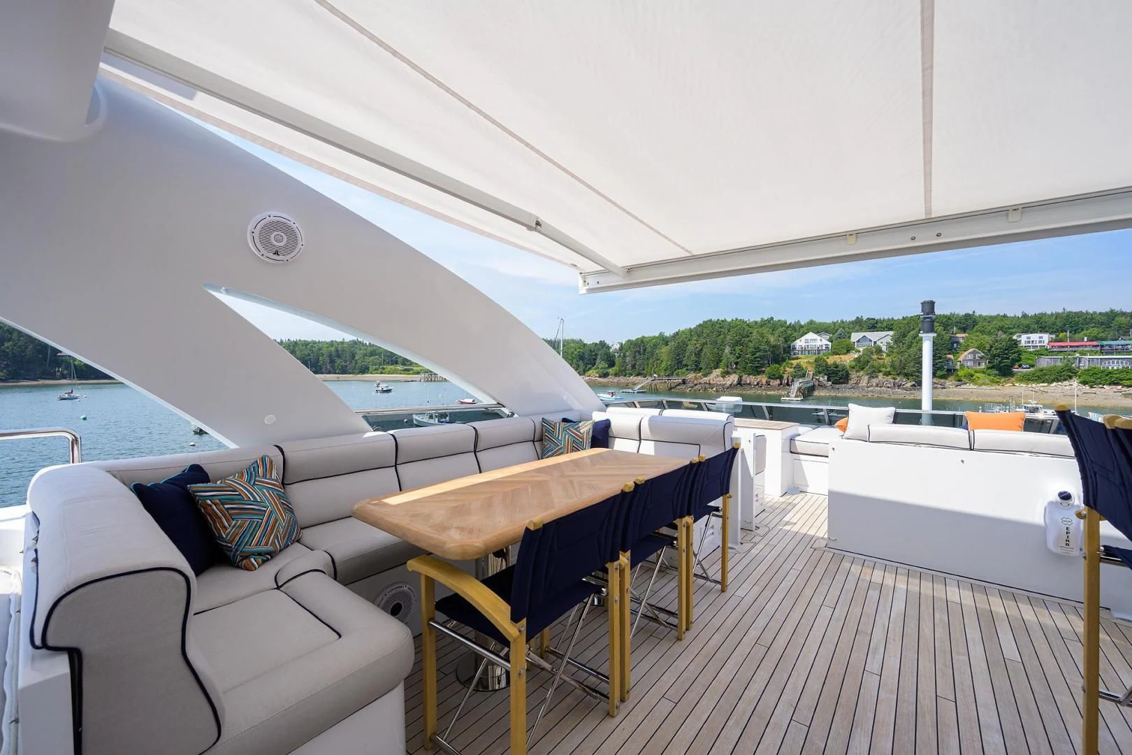 a boat on the water aboard SHARKFINN Yacht for Sale